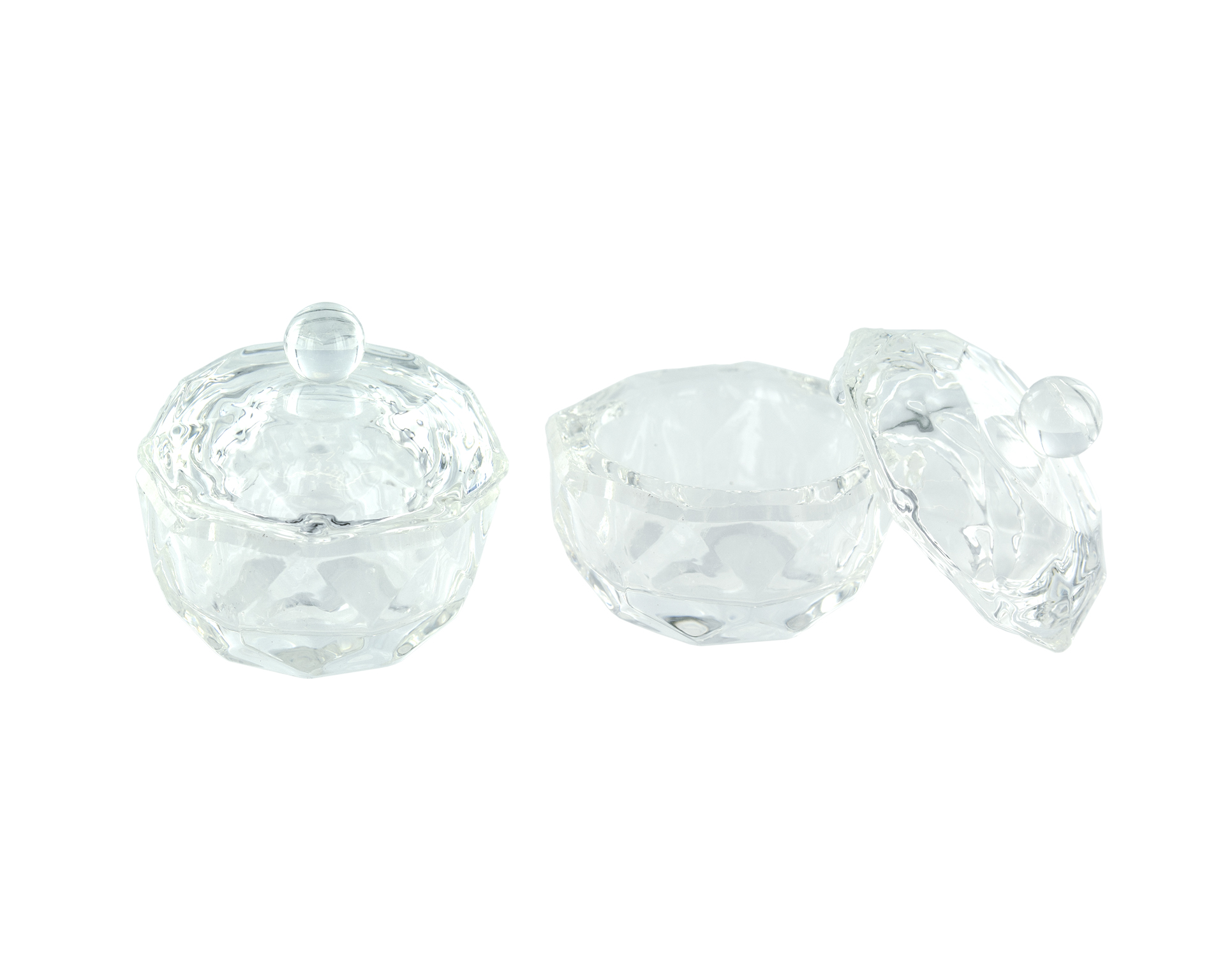Cesars Crystal Dappen Dish with Crystal Lid